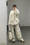 Mutedance Velvet/Silk Hand-Tied Jacket MD-MD23FW56-HUIBAI Silk PM89